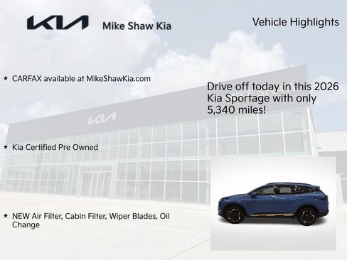 Certified 2026 Kia Sportage SX FWD image 9