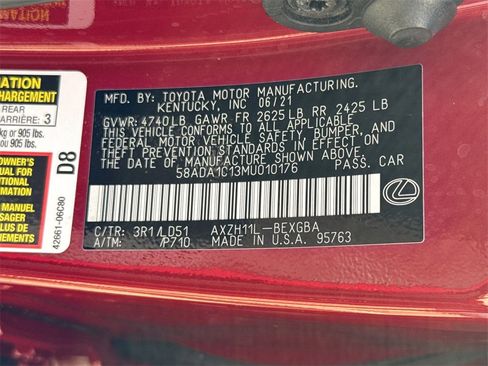 Used 2021 Lexus ES 300h w/ Premium Package image 35