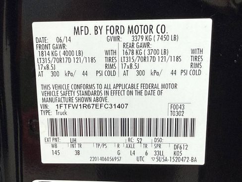 Used 2014 Ford F150 Raptor w/ Equipment Group 801A Luxury AWD/4WD image 41
