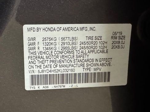 Used 2019 Acura MDX SH-AWD w/ Technology Package image 36