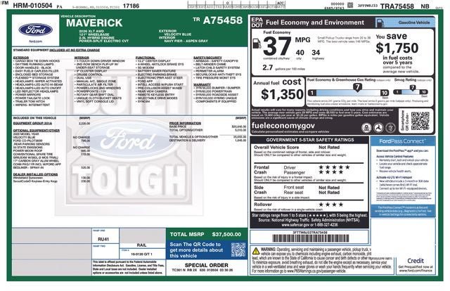 New 2026 Ford Maverick XLT w/ Equipment Group 301A AWD/4WD image 4