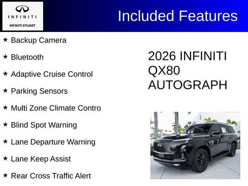 Certified 2026 INFINITI QX80 Autograph w/ Premium Cargo Package AWD/4WD image 3