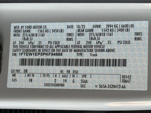 Certified 2023 Ford F150 XLT w/ Equipment Group 302A High AWD/4WD image 29