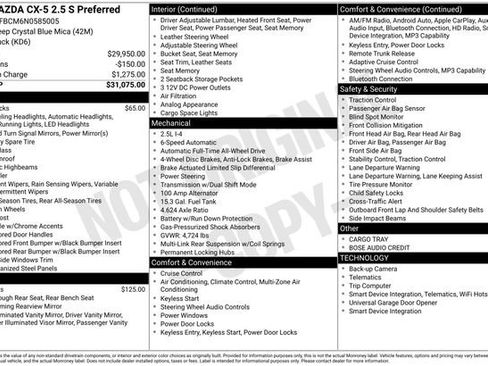 Used 2022 MAZDA CX-5 AWD 2.5 S w/ Preferred Package image 7