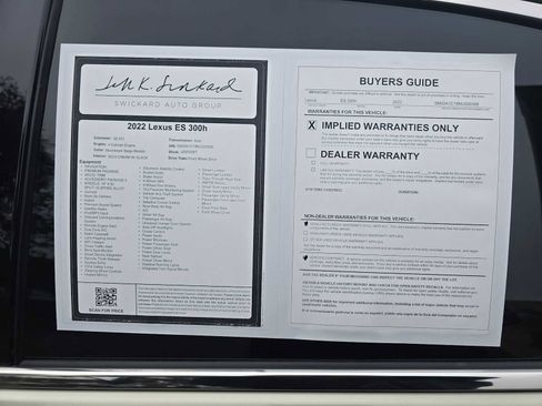 Used 2022 Lexus ES 300h w/ Premium Package image 18