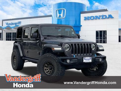 Used 2021 Jeep Wrangler Unlimited Rubicon 4xe w/ Steel Bumper Group AWD/4WD image 1