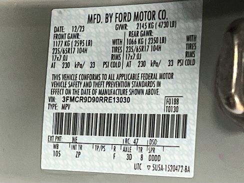 Used 2024 Ford Bronco Sport Badlands w/ Premium Package AWD/4WD image 33