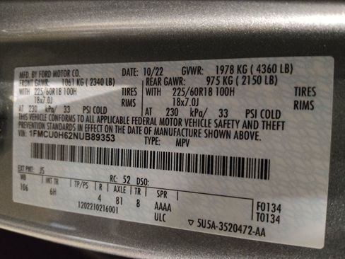 Used 2022 Ford Escape SEL FWD image 33
