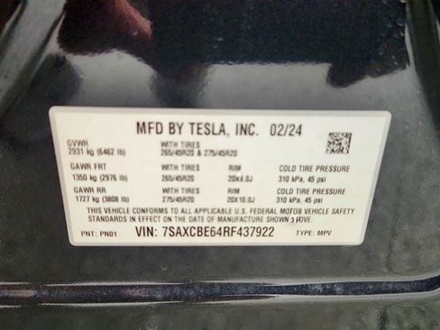Used 2024 Tesla Model X Plaid AWD/4WD image 31