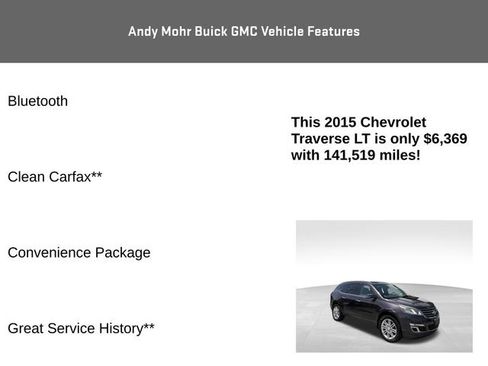 Used 2015 Chevrolet Traverse LT w/ Style and Technology Package FWD image 4