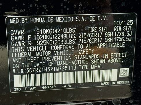 New 2026 Honda HR-V LX image 29