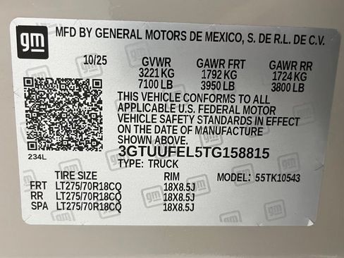 Used 2026 GMC Sierra 1500 AT4X AWD/4WD image 61