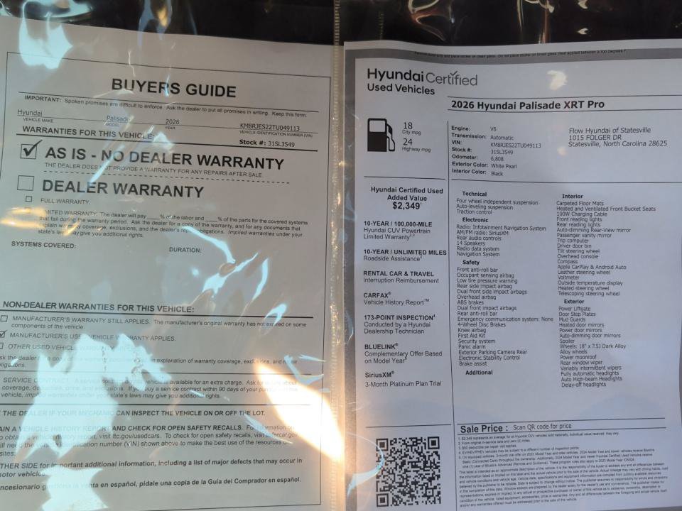 Certified 2026 Hyundai Palisade XRT Pro AWD/4WD image 33