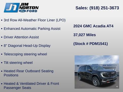 Used 2024 GMC Acadia AT4 w/ Super Cruise Package AWD/4WD image 41