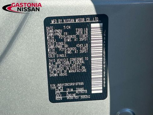 Used 2024 Nissan Armada SL w/ Cargo Package image 41