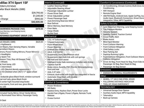 Used 2020 Cadillac XT4 Sport w/ Driver Awareness Package image 6