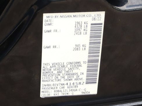 Used 2022 Nissan Altima 2.5 SL FWD image 50