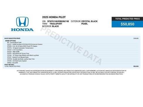 Used 2025 Honda Pilot TrailSport image 2