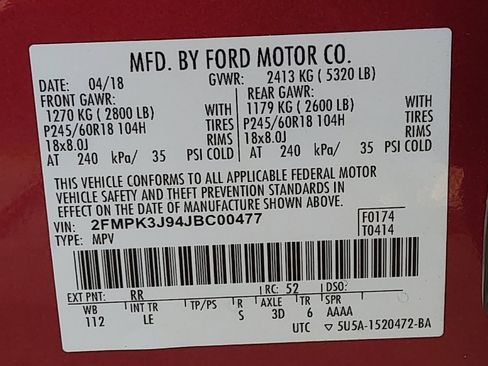 Used 2018 Ford Edge SEL w/ Equipment Group 201A FWD image 33