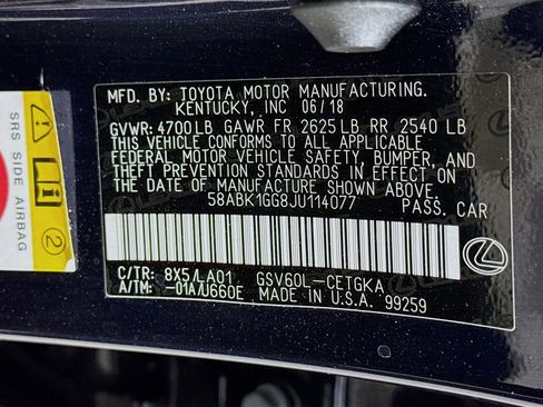 Used 2018 Lexus ES 350 image 33