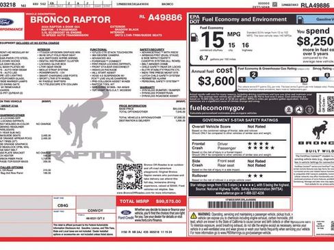 Used 2024 Ford Bronco Raptor AWD/4WD image 21