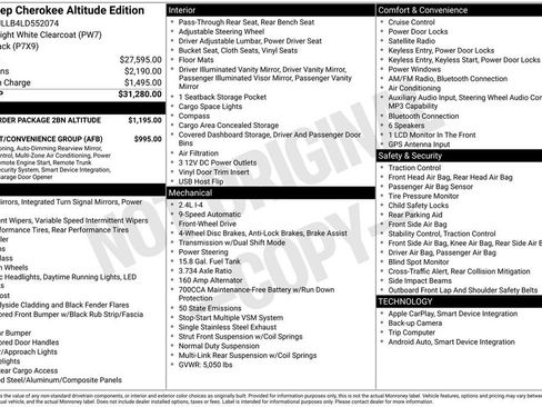 Used 2020 Jeep Cherokee Altitude image 8