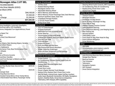Used 2022 Volkswagen Atlas SEL image 3