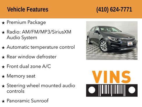 Used 2018 Kia Optima EX w/ Premium Package FWD image 5