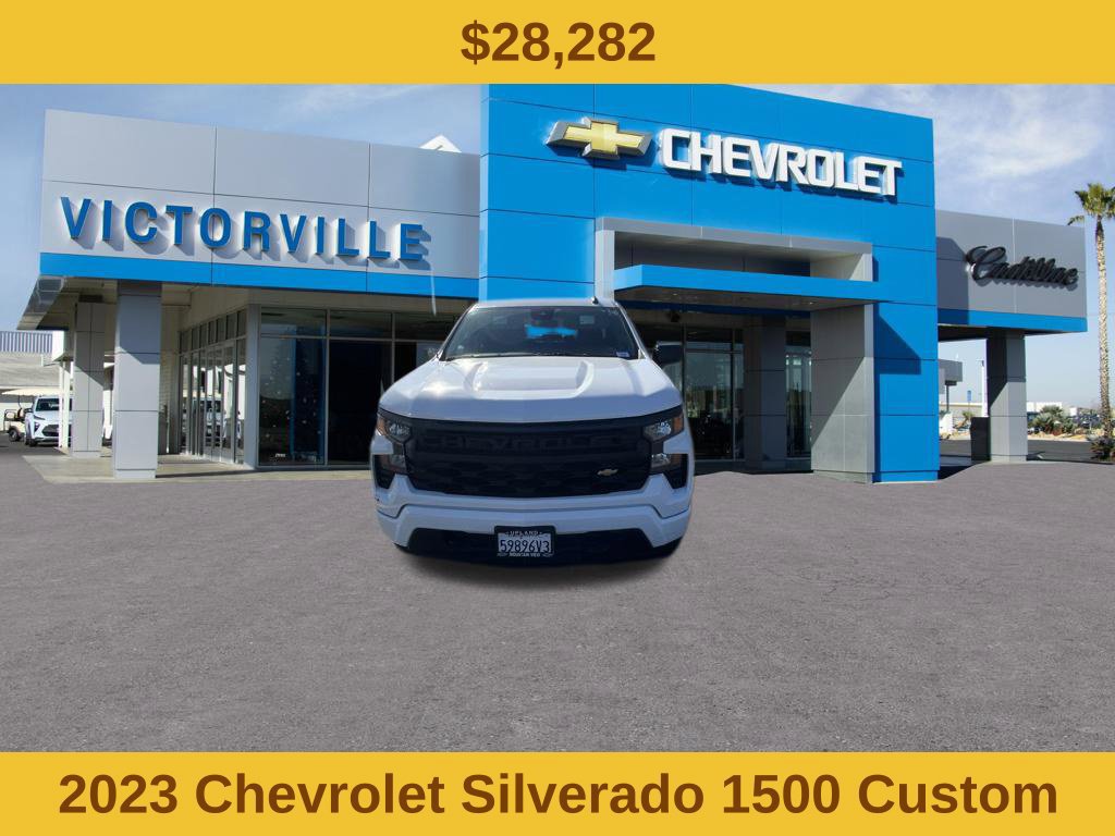 Used 2023 Chevrolet Silverado 1500 Custom w/ LPO, Dark Essentials Package RWD image 2