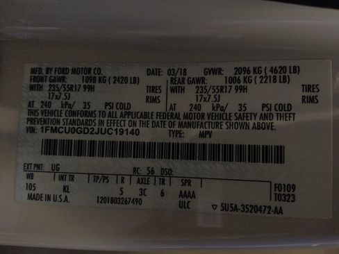 Used 2018 Ford Escape SE w/ SE Sync 3 Package image 33