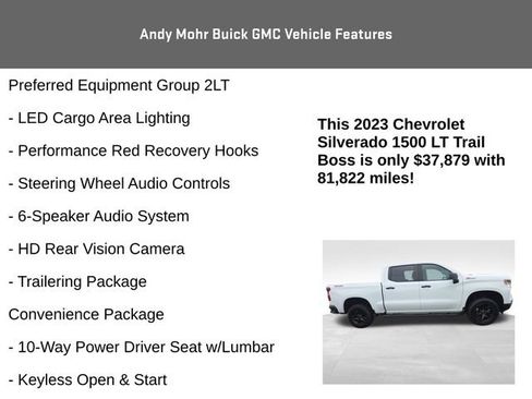 Used 2023 Chevrolet Silverado 1500 LT Trail Boss w/ Protection Package AWD/4WD image 15