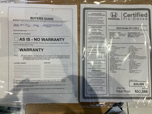 Certified 2026 Honda CR-V EX-L image 33