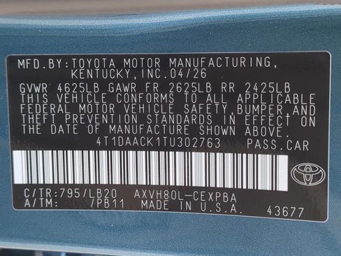 New 2026 Toyota Camry XSE FWD image 23
