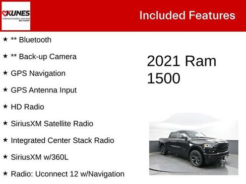 Used 2021 RAM 1500 Limited w/ Night Edition AWD/4WD image 3