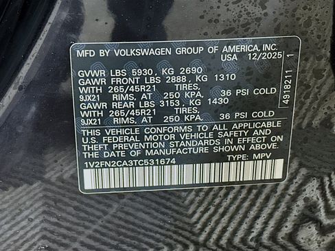 New 2026 Volkswagen Atlas SEL Premium R-Line image 33