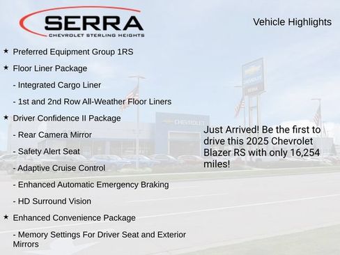 Used 2025 Chevrolet Blazer RS w/ Driver Confidence II Package AWD/4WD image 3