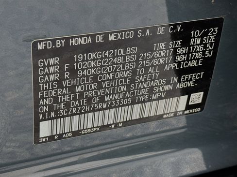 Certified 2024 Honda HR-V EX-L image 31