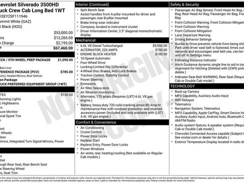 Used 2025 Chevrolet Silverado 3500 W/T AWD/4WD image 3