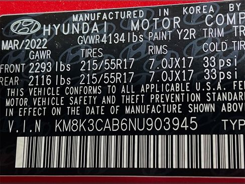 Used 2022 Hyundai Kona SEL w/ Convenience Package image 27