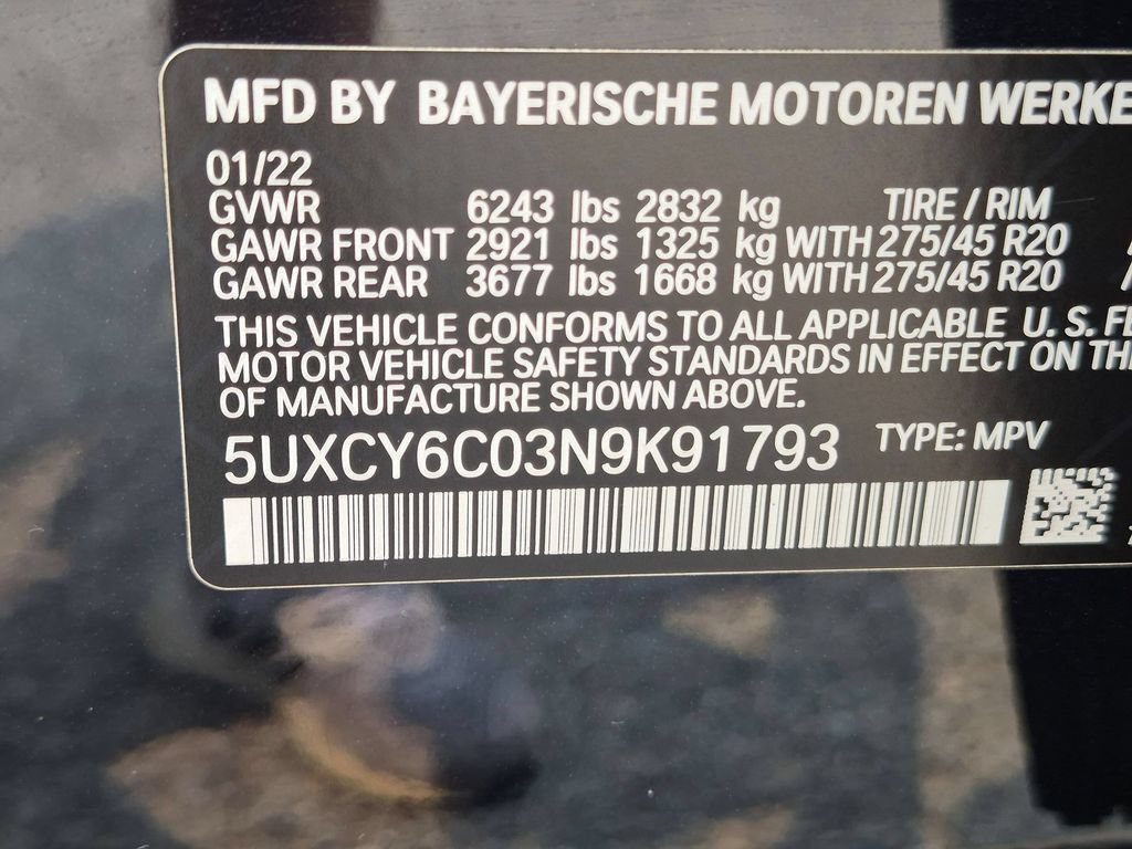 Used 2022 BMW X6 xDrive40i w/ M Sport Package AWD/4WD image 33