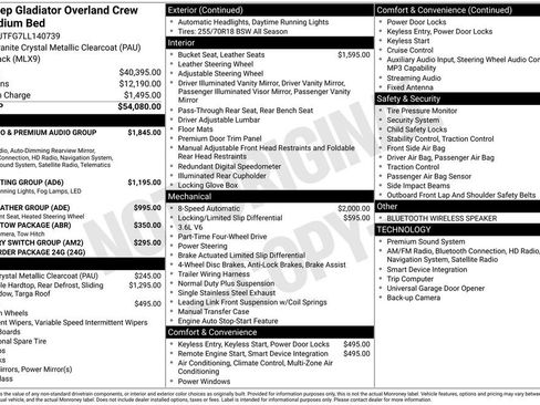 Used 2020 Jeep Gladiator Overland image 37