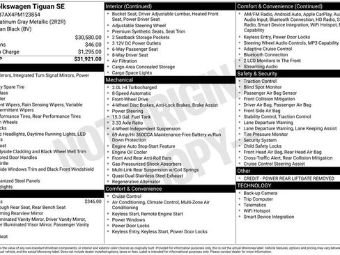 Certified 2023 Volkswagen Tiguan SE FWD image 18