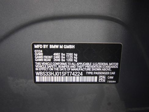 Used 2025 BMW M3 Competition w/ Parking Assistance Package AWD/4WD image 26