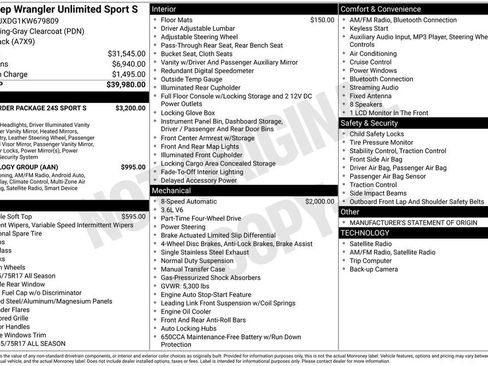 Used 2019 Jeep Wrangler Unlimited Sport S image 15