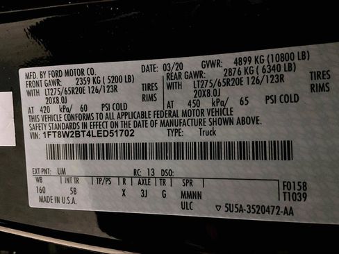 Certified 2020 Ford F250 Lariat w/ Lariat Ultimate Package image 34