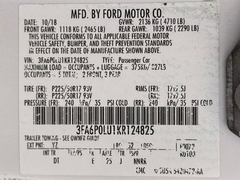 Used 2019 Ford Fusion SE FWD image 39