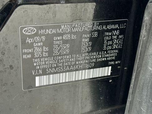 Used 2019 Hyundai Santa Fe Limited image 30