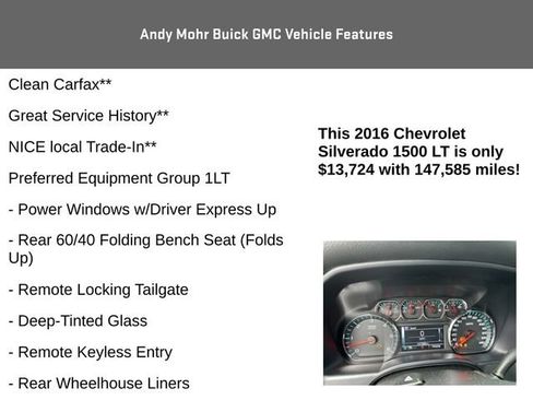 Used 2016 Chevrolet Silverado 1500 LT w/ All Star Edition AWD/4WD image 4