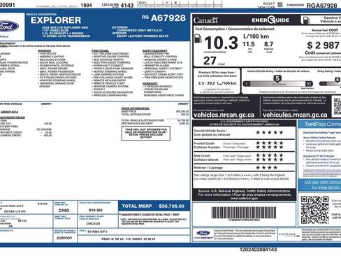 Used 2024 Ford Explorer Limited AWD/4WD image 37