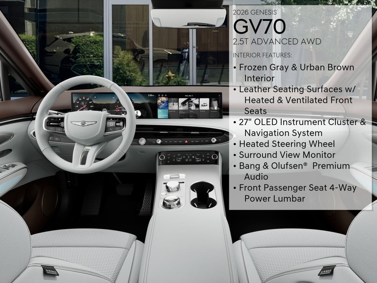 New 2026 Genesis GV70 2.5T Advanced AWD/4WD image 17